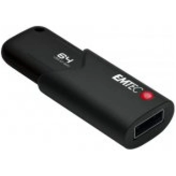 Emtec 64GB B120 Click Secure USB 3.2 Black USB fla