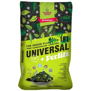 UNIVERSALI KOMPOSTINĖ ŽEMĖ SU PERLITU (16 L) - Juk