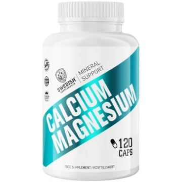SWEDISH SUPPLEMENTS Calcium Magnesium kapsulas, 12