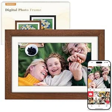 Frameo Digital Picture Frame WLAN 10.1 Inch Walnut