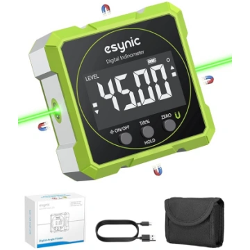 eSynic digitālais leņķmērītājs un slīpuma mērītājs