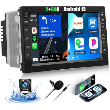 2+64G CAMECHO 7 collu Android 13 Radio VW Golf 4 P