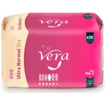 VERA Sieviešu higiēniskās paketes Duo Ultra Normal