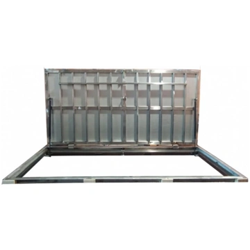 Nerūsējošā tērauda grīdas piekļuves durvis 80 cm x