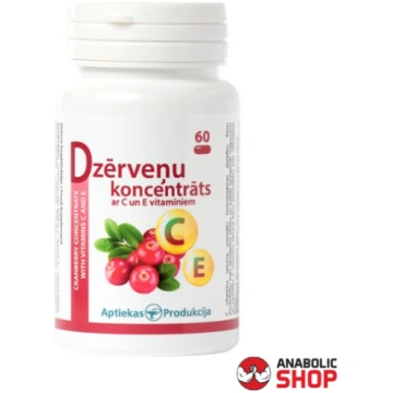 Aptiekas Produkcija Dzērveņu koncentrāts ar C un E