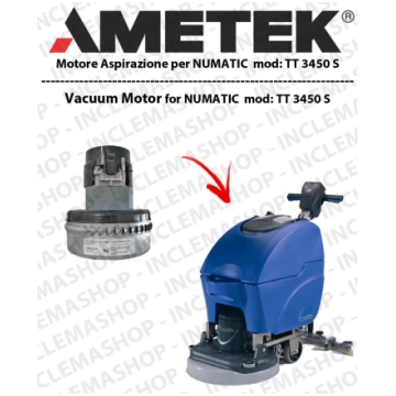 TT 3450S Ametek Vacuum Motor for squeegee rubber N