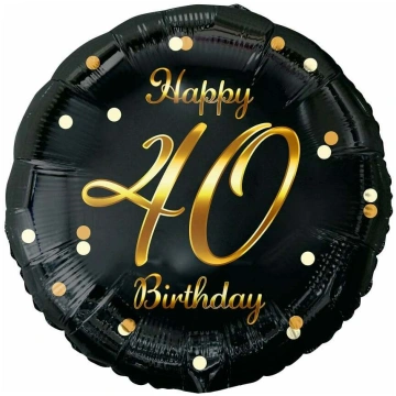 Folijas balons apaļš GoDan Beauty & Charm Happy 40