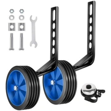 Bērnu velosipēds ar palīgritentiņiem, stabilizator