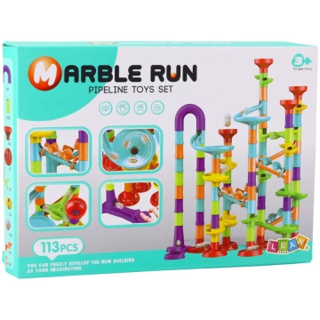 Konstruktors ar lodīšu trasi Lean Toys Marble Run 