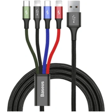 CABLE USB TO 4IN1 1.2M/BLACK CA1T4-A01 BASEUS ( CA