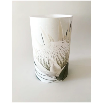 White King Protea Candle Shade / Lantern Tableart