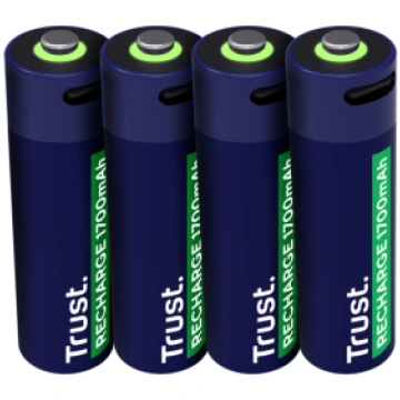 TRUST Baterijas Trust USB-C Rechargeable AA Batter