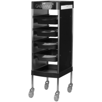 Frizieru ratiņi Gabbiano FX11-F, Melni - hairdress