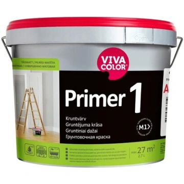 Gruntskrāsa VIVACOLOR PRIMER 1, 2.7l, pilnīgi matē