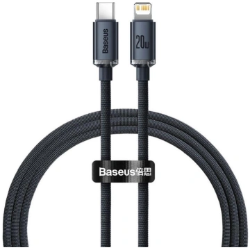 Kabelis Baseus CABLE LIGHTNING TO USB 1.2M/BLACK C
