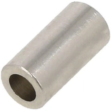Spacer sleeve; 10mm; cylindrical; brass; nickel; O