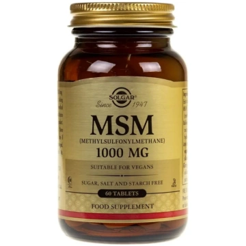 Solgar MSM 1000 mg - 60 tabletes