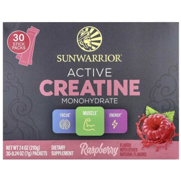 Sunwarrior, Active Creatine Monohydrate, Raspberry