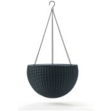 Puķu pods karināms Hanging Sphere Planter pelēks K