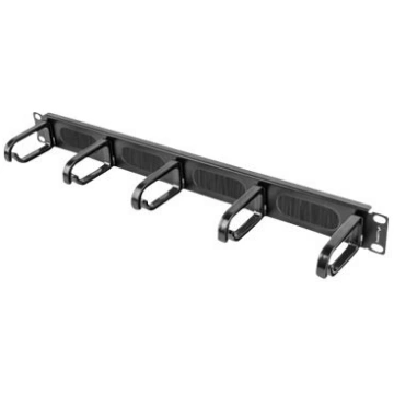 Lanberg 19" cable management brush panel 5 rings t