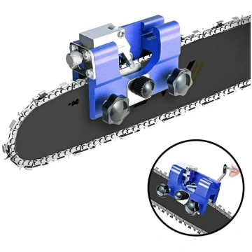 Universāls motorzāģa ķēdes asinātājs, zils - acces