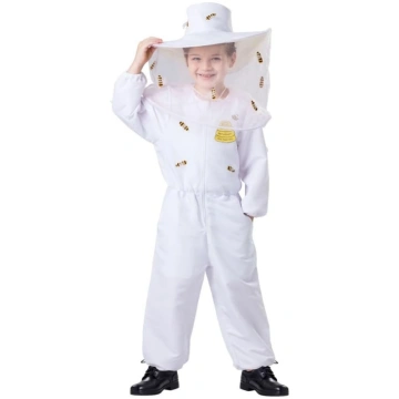 Dress Up America bērnu biškopja kostīms - balta bi