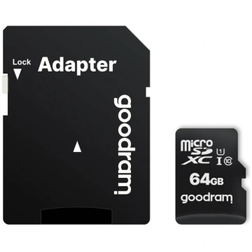Goodram 64GB microSDXC atmiņas karte ar adapteri,