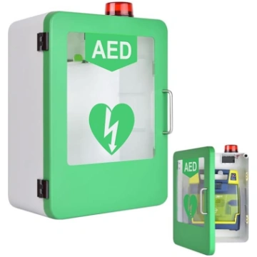 Sienas AED trauksmes kārba, AED defibrilatora sien