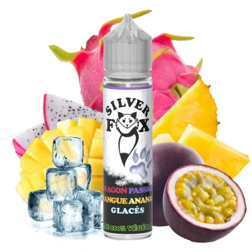 Dragon fruit, passion fruit, mango, pineapple ice 