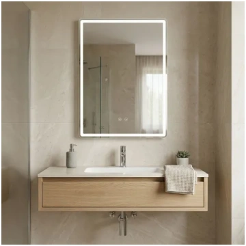 LED sienas spogulis MARLO 80X60 Rea