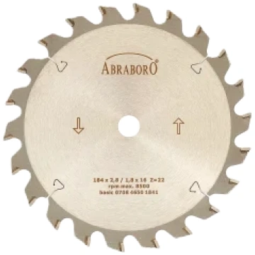 Ripzāģa ripa BASIC ar TCT zobiem ABRABORO® 180x2.6