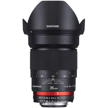 Samyang 35/1.4 objektīvs DSLR Nikon F AE Manuālā f