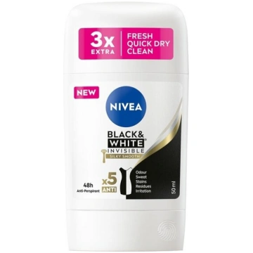 Antiperspiranta zīmulis Nivea Black&White Invisibl