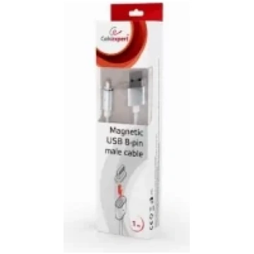 Gembird Magnetic Apple Lightning USB Cable 1m Silv