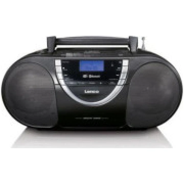 Lenco DAB+-Radio/Boombox radio atskaņotājs. kasete