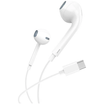 In-ear headphones wired Foneng T15 USB-C 1.2m (whi