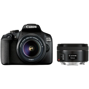Canon EOS 2000D + EF-S 18-55mm III + EF 50mm STM