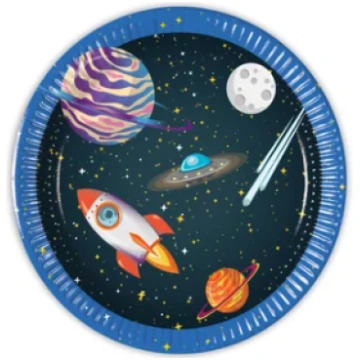 Lietots - Šķīvji "Kosmoss" (8 gab./20 cm) PartyInb