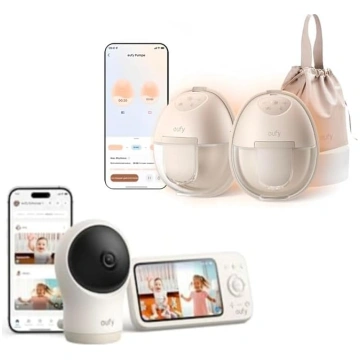 eufy Baby Monitor C10 ar 2K HD kameru, 4,5 collu d