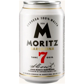 Moritz 7 beer (special premium lager, 100% malt), 