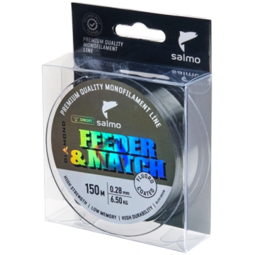 Aukla monofīlā Salmo Diamond FEEDER & MATCH FLUORO