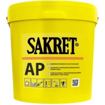 Sakret AP B 2mm 25kg Akrila dekoratīvais apmetums