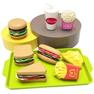 Bērnu Virtuves Komplekts ar Mini Burgeriem & Frī k