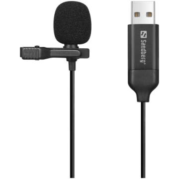 Sandberg Streamer USB Clip Microphone | Streamer U