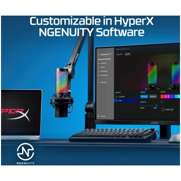 HYPERX MICROPHONE HYPERX QUADCAST 2 S/BLACK 9A273A