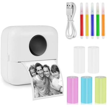 GuKKK Mini printeris, mobilais fotoprinteris, port