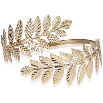 Metāla grieķu romiešu lauru lapu rokassprādze Roka