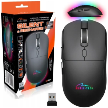 Wireless 2-in-1 Mouse (BT/RF) SILENT RECHARGE MT11