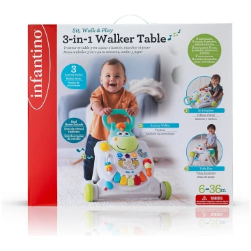 INFANTINO Sēdi, staigā un rotaļājies 3-in-1 transf