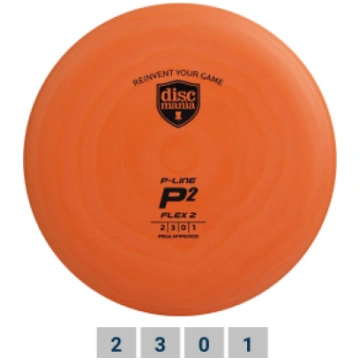 Discgolf Putter - P2 Orange 2/3/0/1 DISCMANIA P LI